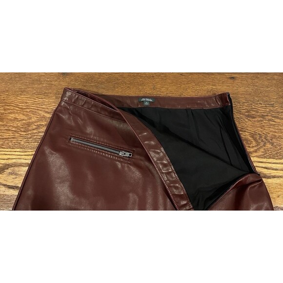 Wild Fable Black Faux Leather Mini Skirt Size M - Picture 3 of 7